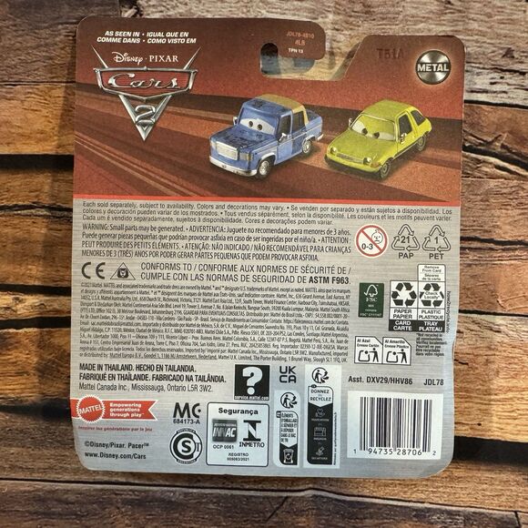 Disney Pixar Cars Acer Green Gremlin Metal Mattel Die-cast Pace Toy Vehicle - Picture 3 of 7